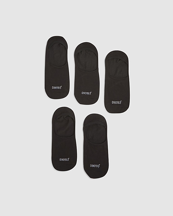 Black Pack Of 5 Ankle Socks