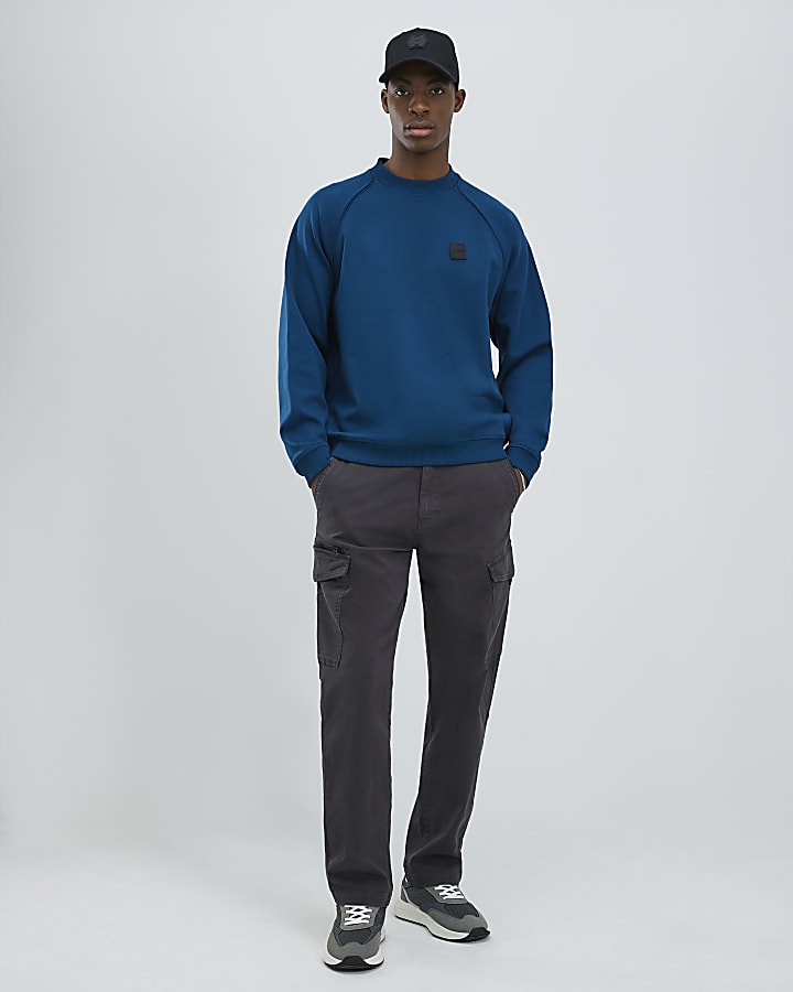 Blue Regular Fit Luminus Sweatshirt