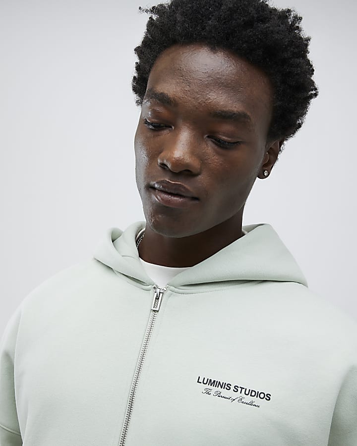 Green Oversized Fit Luminis Studios Hoodie