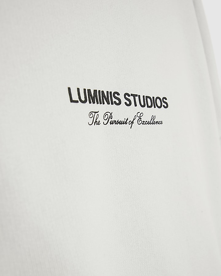 Grey Oversized Fit Luminis Studios Hoodie