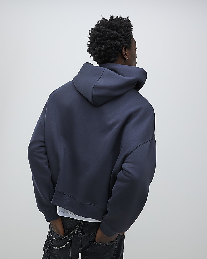 Grey Oversized Fit Luminis Studios Hoodie