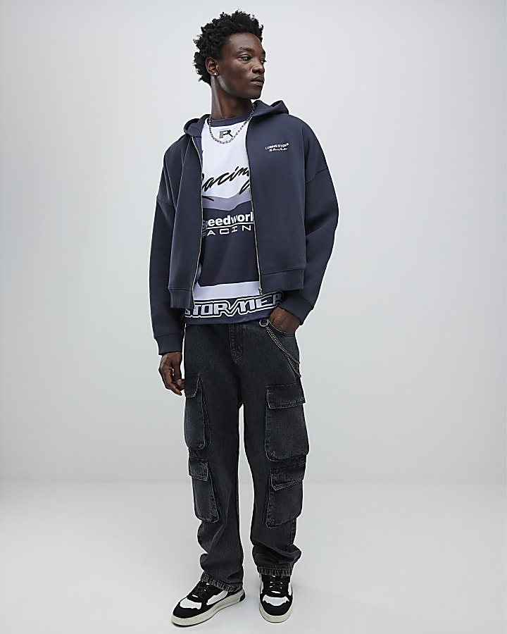 Grey Oversized Fit Luminis Studios Hoodie
