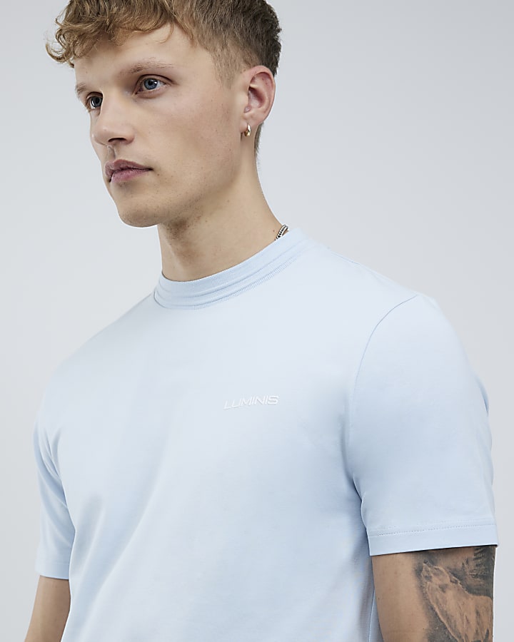 Blue Slim Fit Luminus T-Shirt