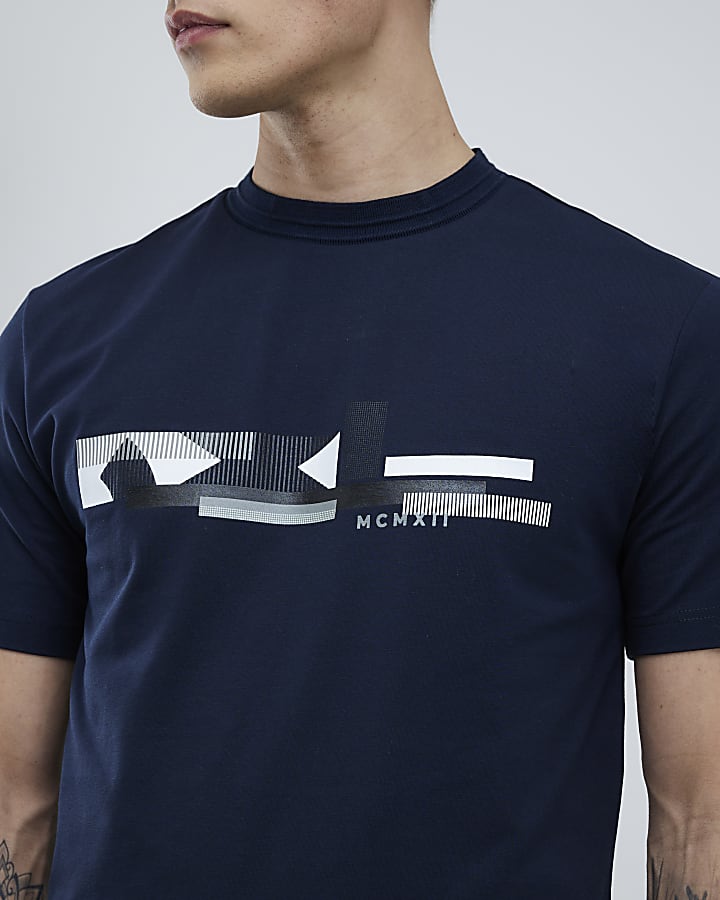 Navy Slim Fit MCM T-Shirt