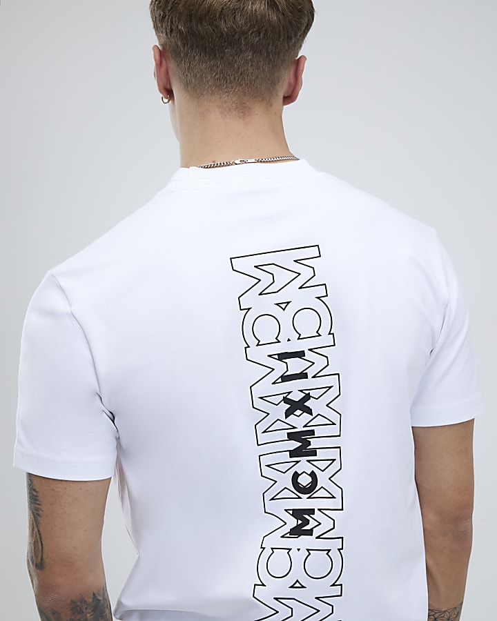 White Slim Fit MCM T-Shirt