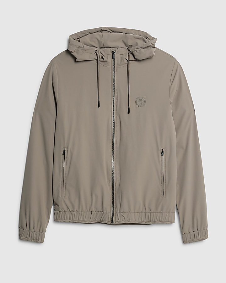 Beige RI Hooded Jacket