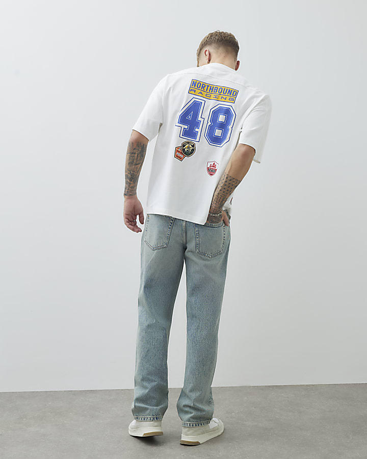 Blue Loose Fit Jeans
