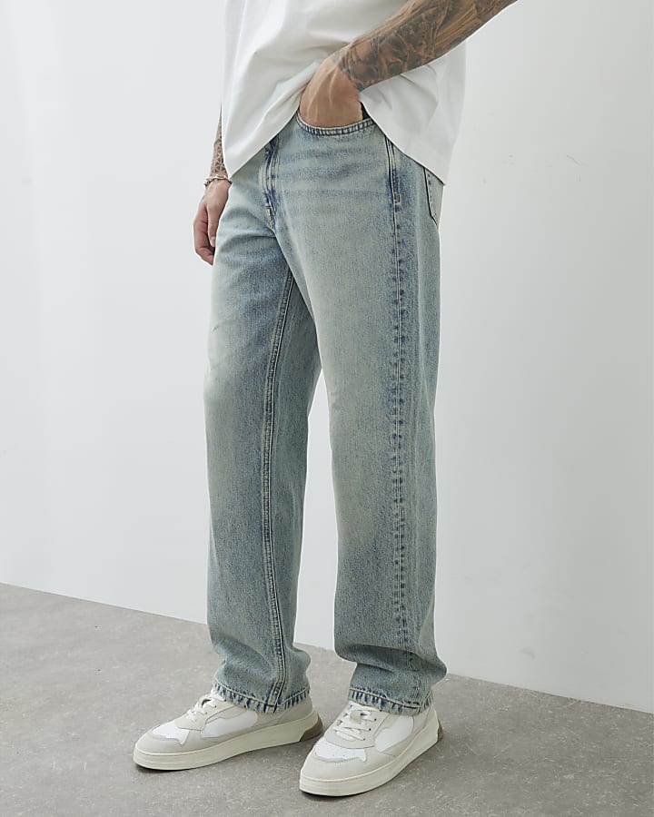Blue Loose Fit Jeans