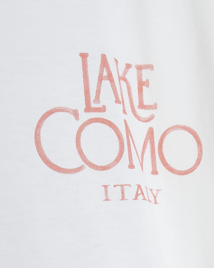 White Regular Fit Lake Como T-Shirt