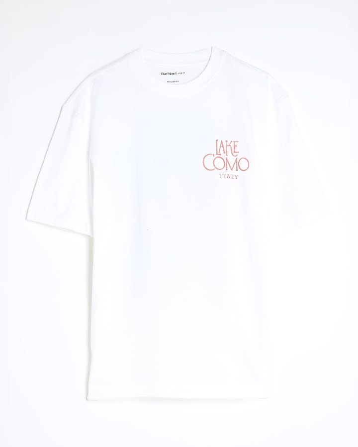 White Regular Fit Lake Como T-Shirt