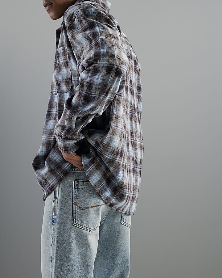 Blue Straight Leg Jeans