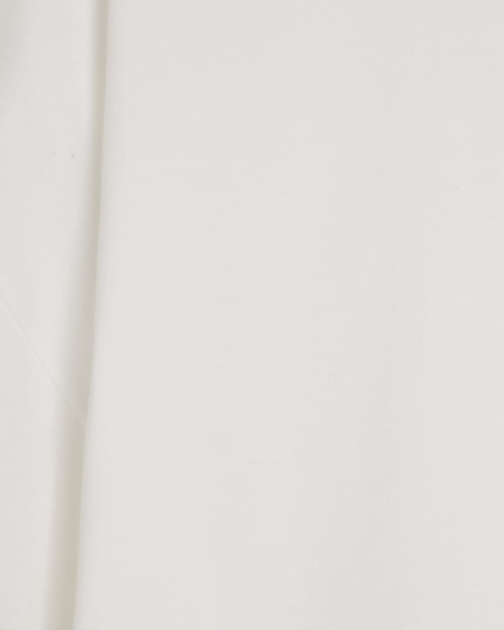 White Oversized Fit T-Shirt And Shorts Set