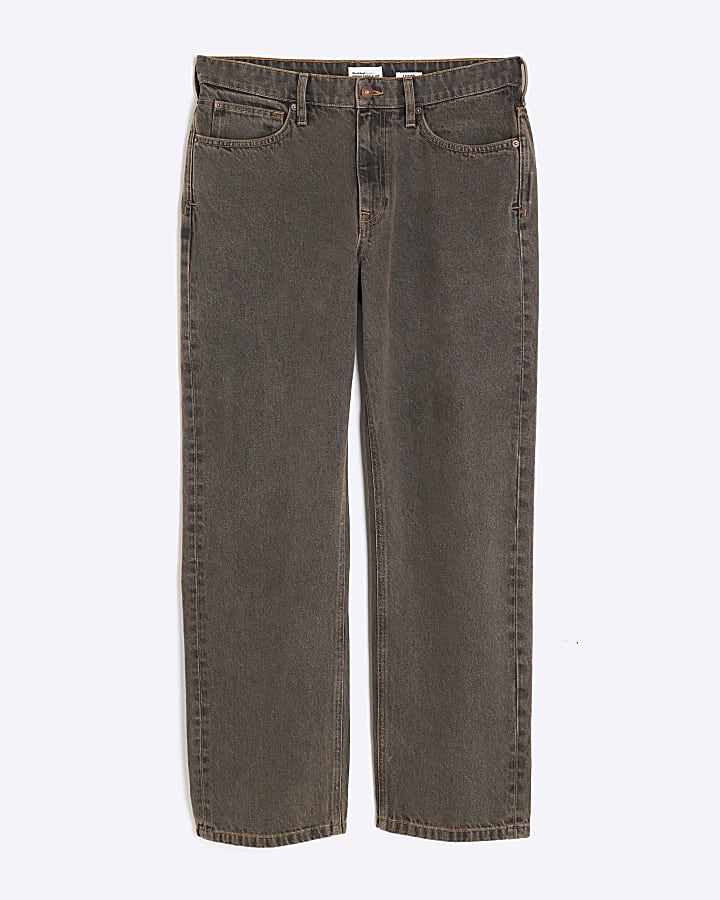 Brown Loose Fit Jeans