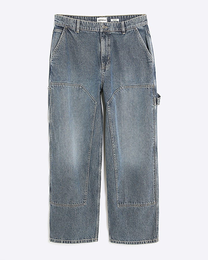 Blue Baggy Fit Jeans