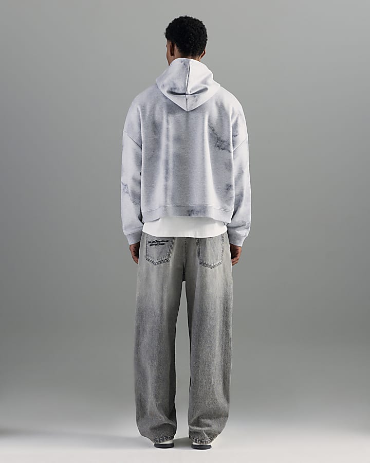 Grey Baggy Fit Jeans