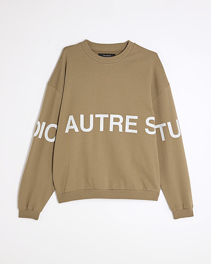 Stone Oversized Fit Autre Studios Sweatshirt