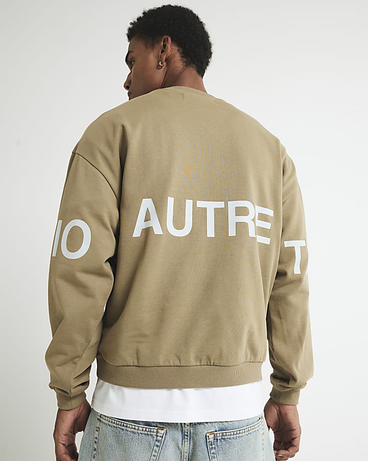 Stone Oversized Fit Autre Studios Sweatshirt