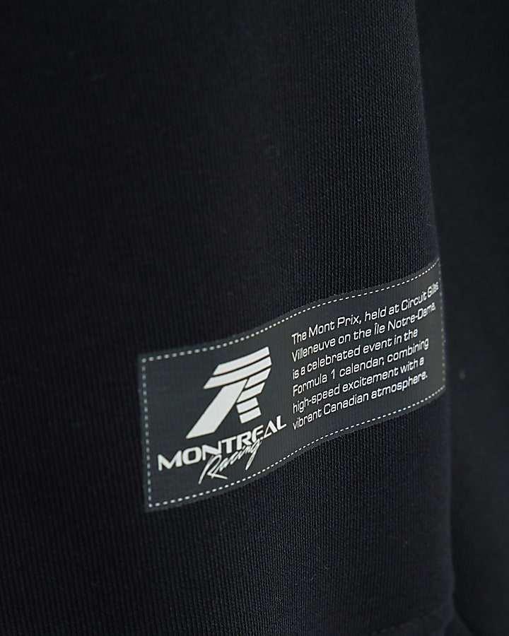 Black Oversized Fit WRS Racing Sweatshirt