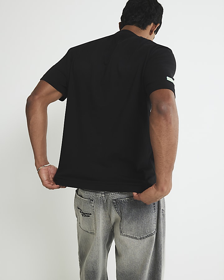 Black Regular Fit Turbo Series T-Shirt