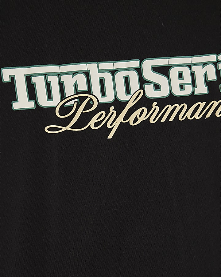 Black Regular Fit Turbo Series T-Shirt