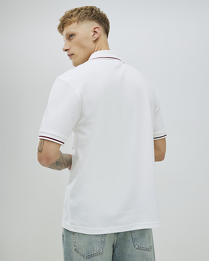 White Regular fit Performance Polo Shirt