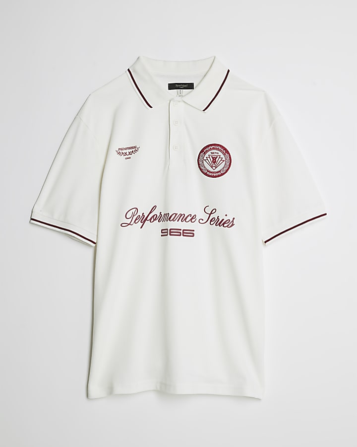 White Regular fit Performance Polo Shirt