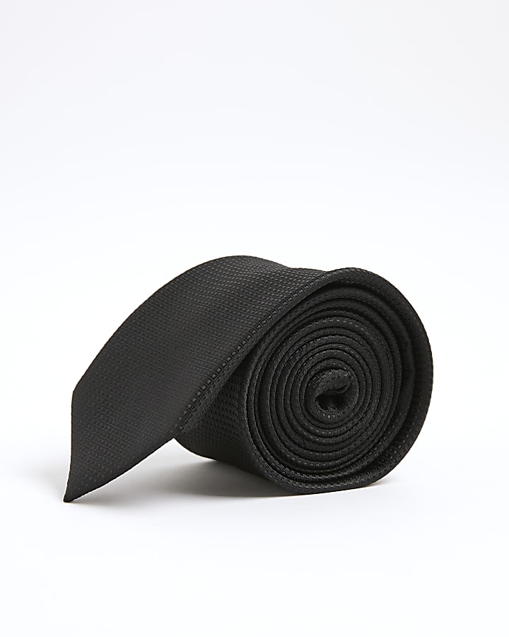 Black Micro Dot Tie