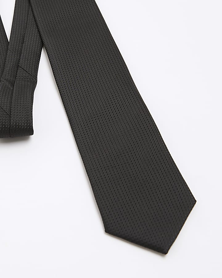 Black Micro Dot Tie