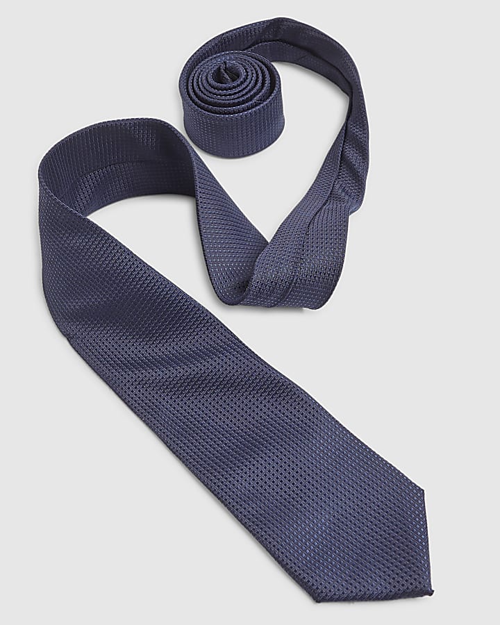 Navy Micro Dot Tie