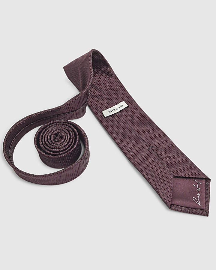 Red Micro Dot Tie
