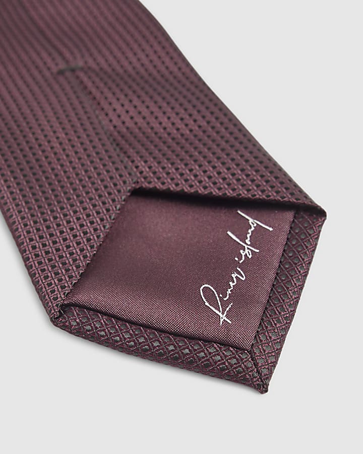 Red Micro Dot Tie
