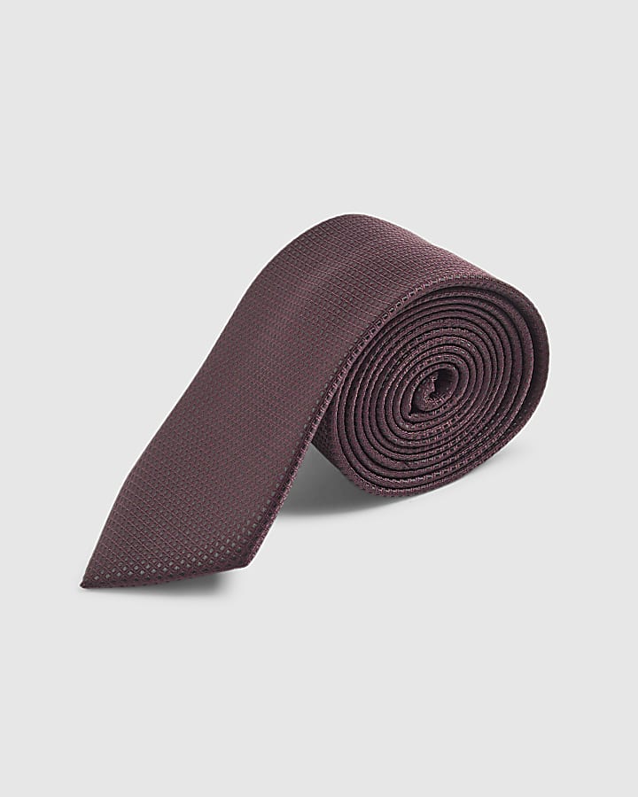 Red Micro Dot Tie