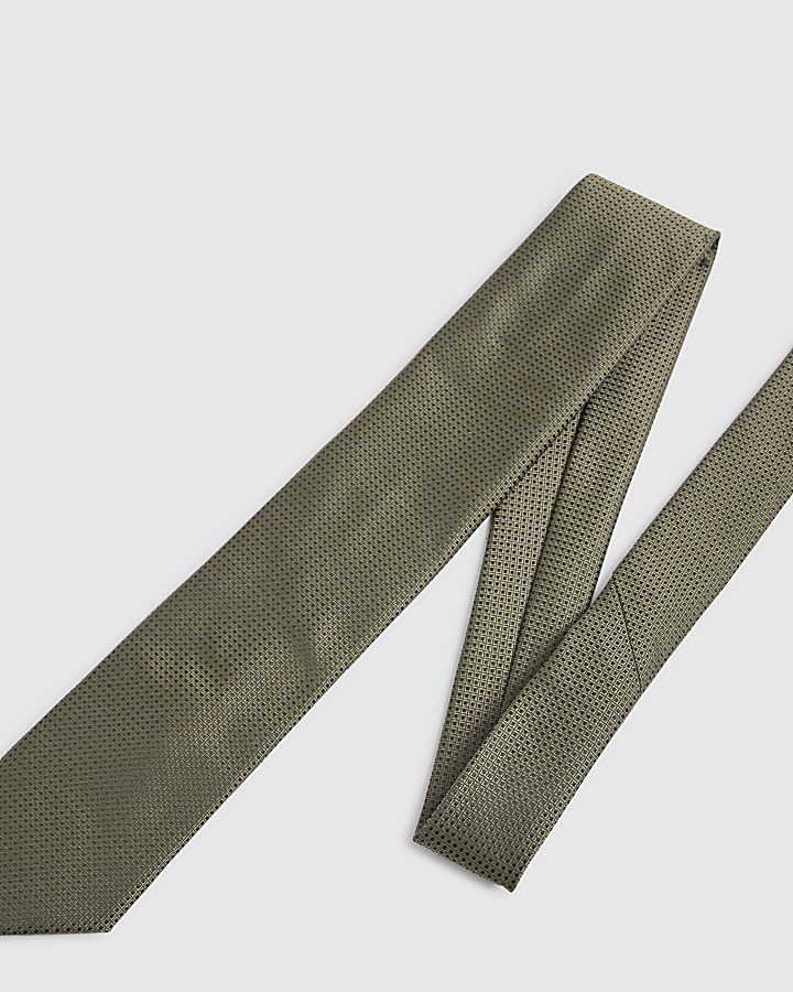 Green Micro Dot Tie
