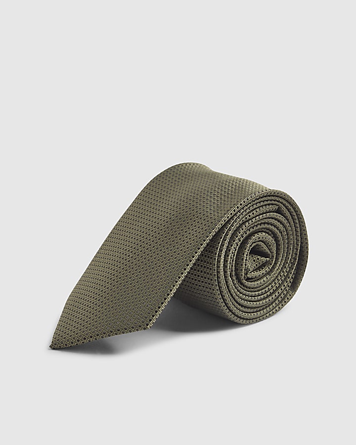 Green Micro Dot Tie