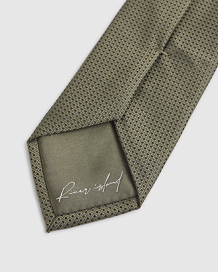 Green Micro Dot Tie