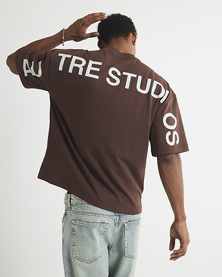 Brown Oversized Fit Autre Studios T-Shirt