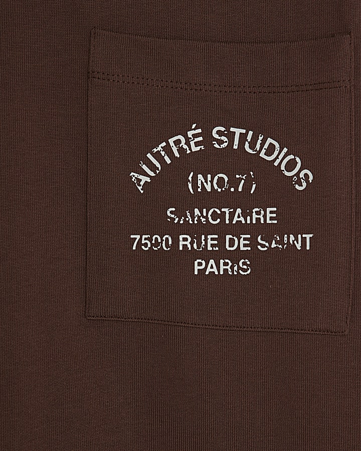 Brown Oversized Fit Autre Studios T-Shirt
