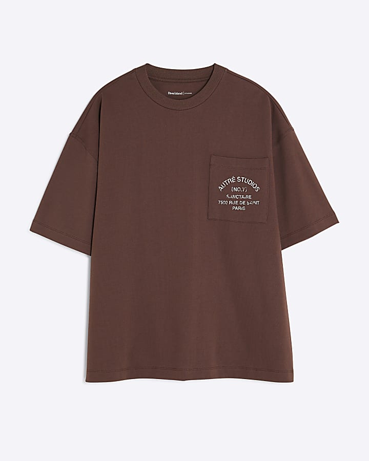 Brown Oversized Fit Autre Studios T-Shirt