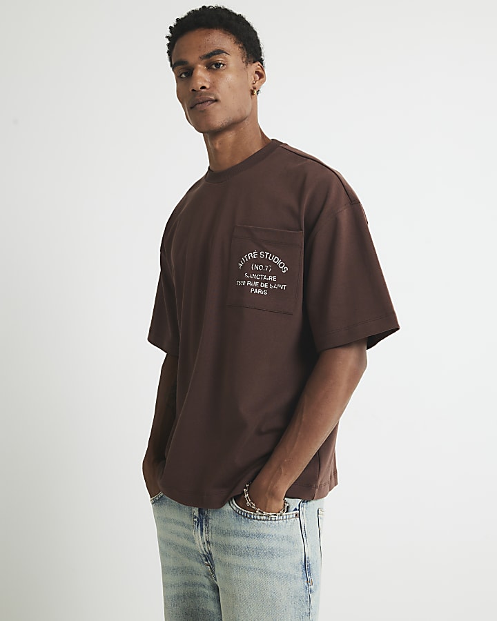 Brown Oversized Fit Autre Studios T-Shirt