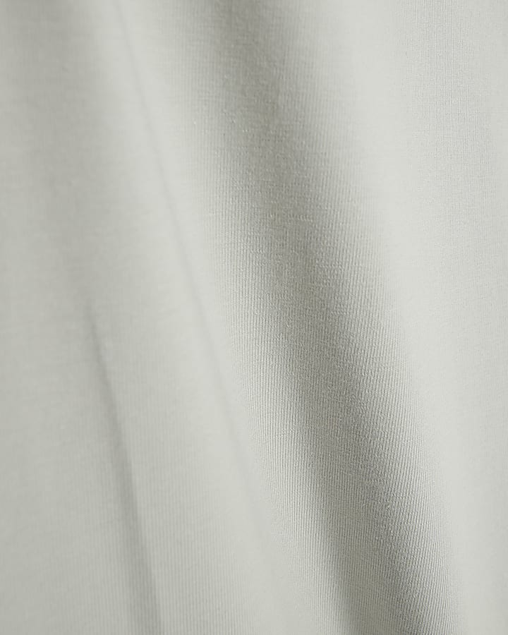 Grey Quarter Zip Funnel Top