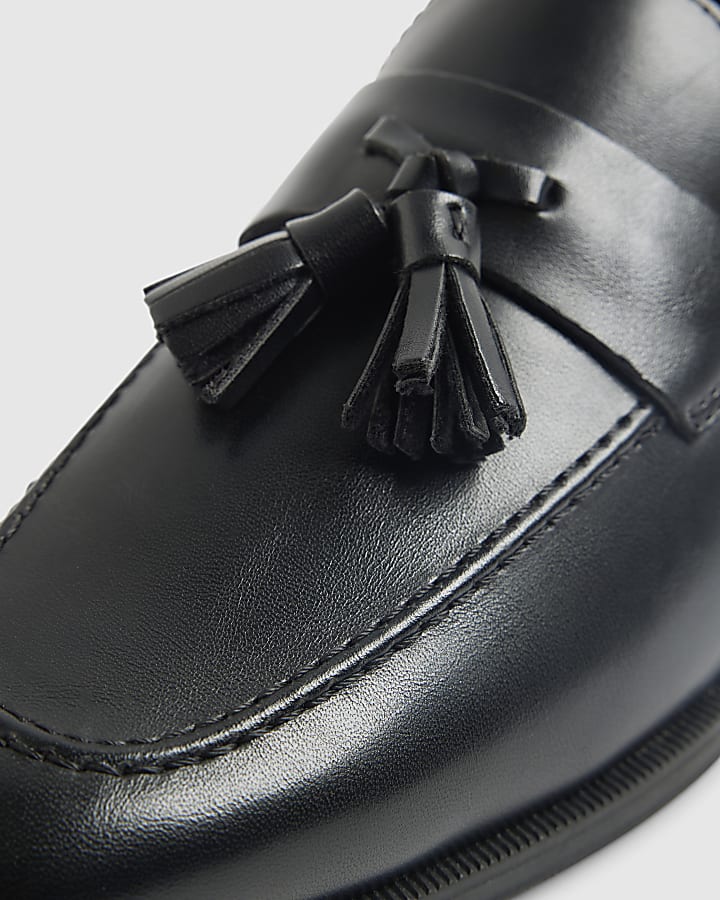 Black Tassel Loafers