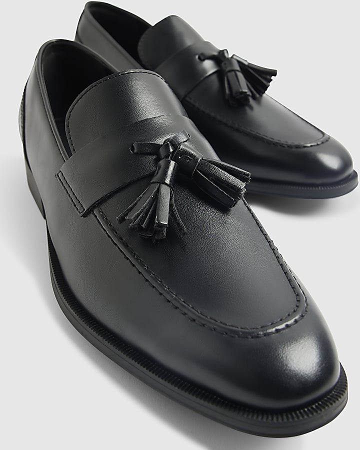 Black Tassel Loafers