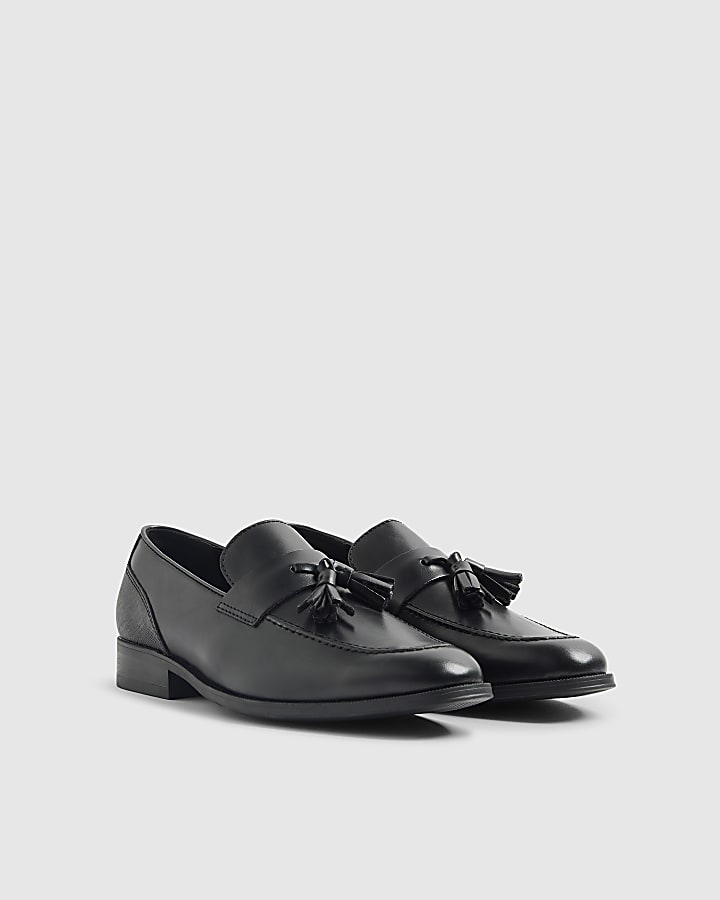 Black Tassel Loafers