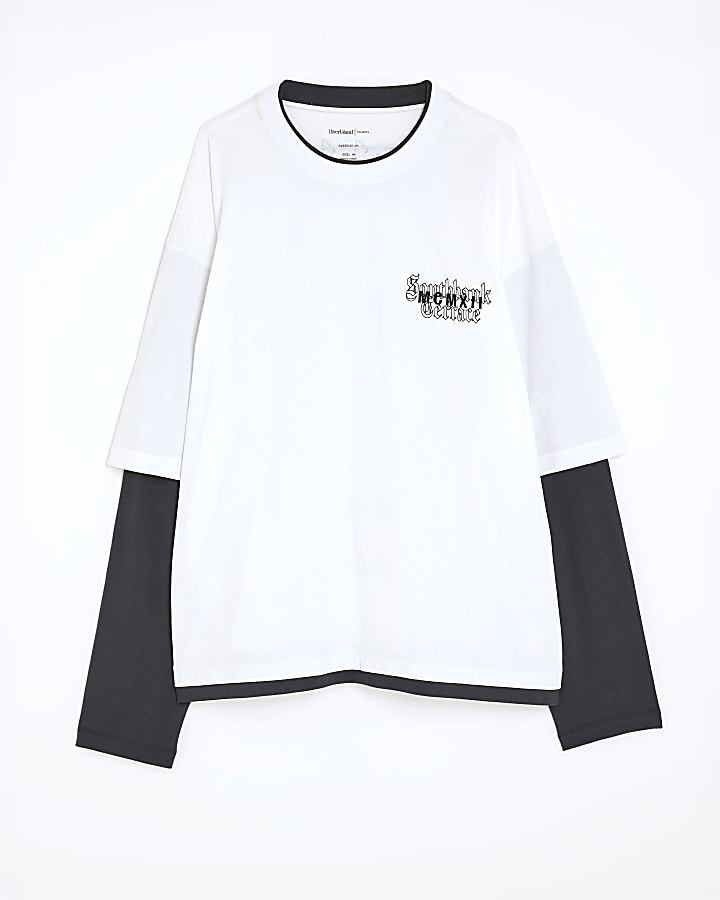White Oversized Fit Southbank Terrace T-Shirt