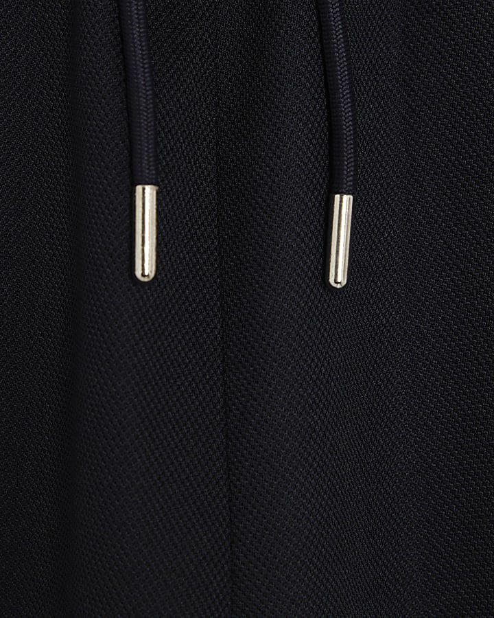 Navy Slim Fit Pique Joggers