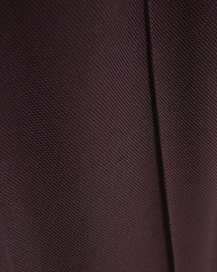Red Slim Fit Pique Joggers