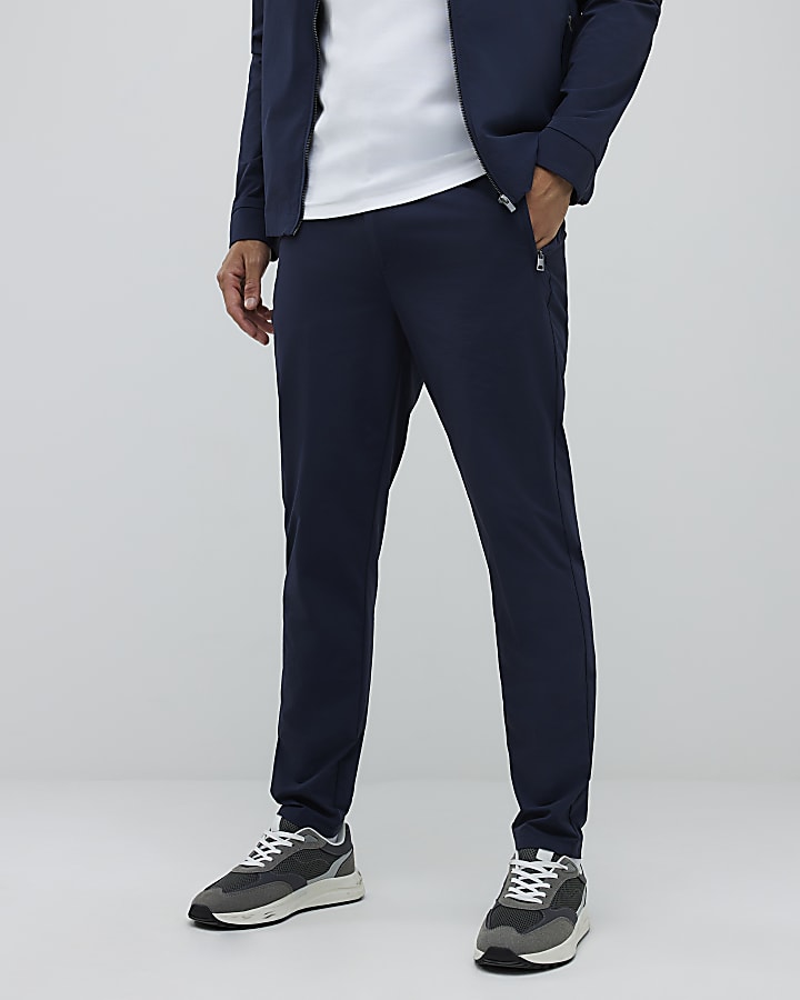 Navy Skinny Fit Chino Trousers