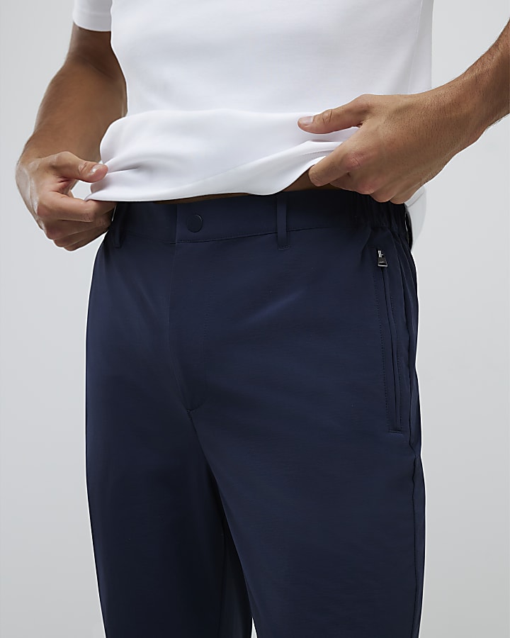 Navy Skinny Fit Chino Trousers