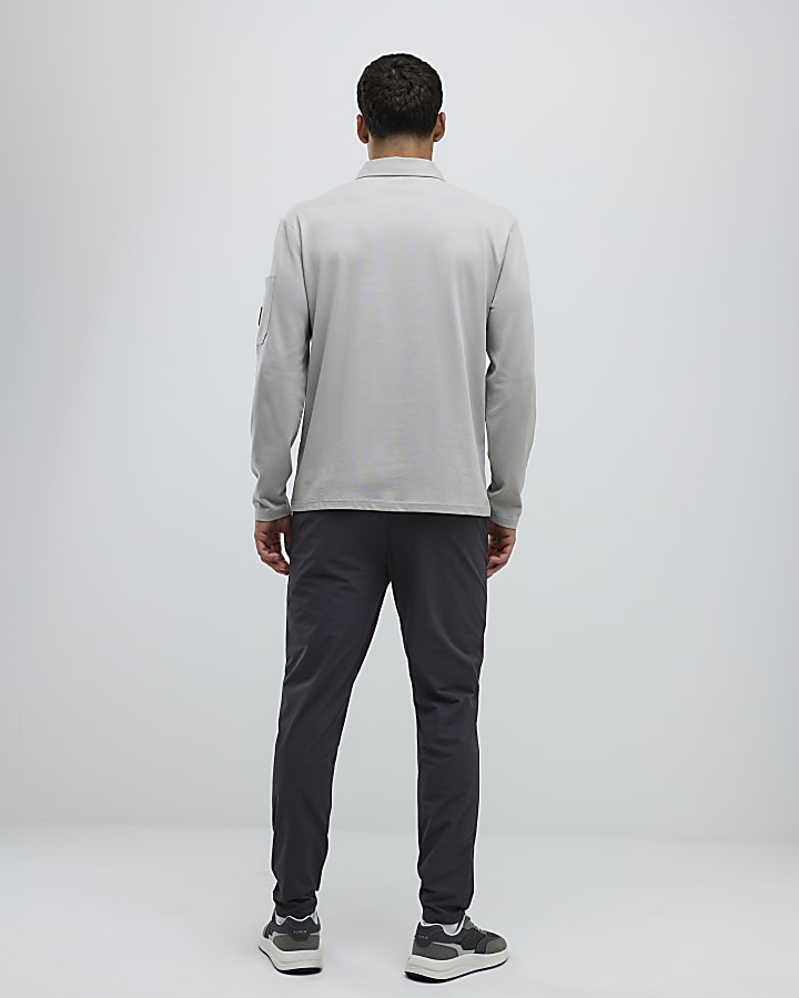 Grey Skinny Fit Chino Trousers