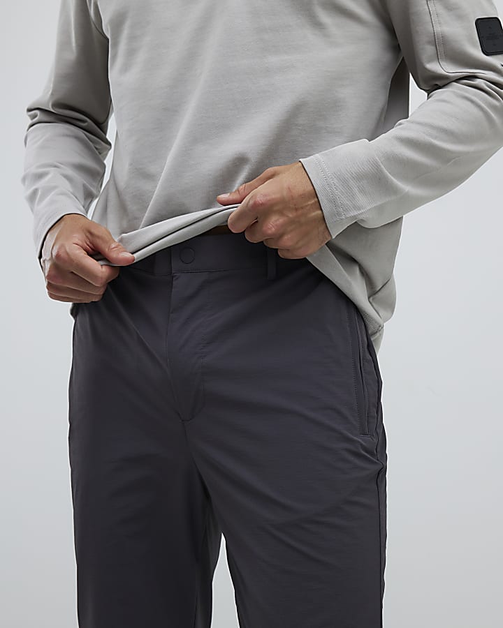 Grey Skinny Fit Chino Trousers